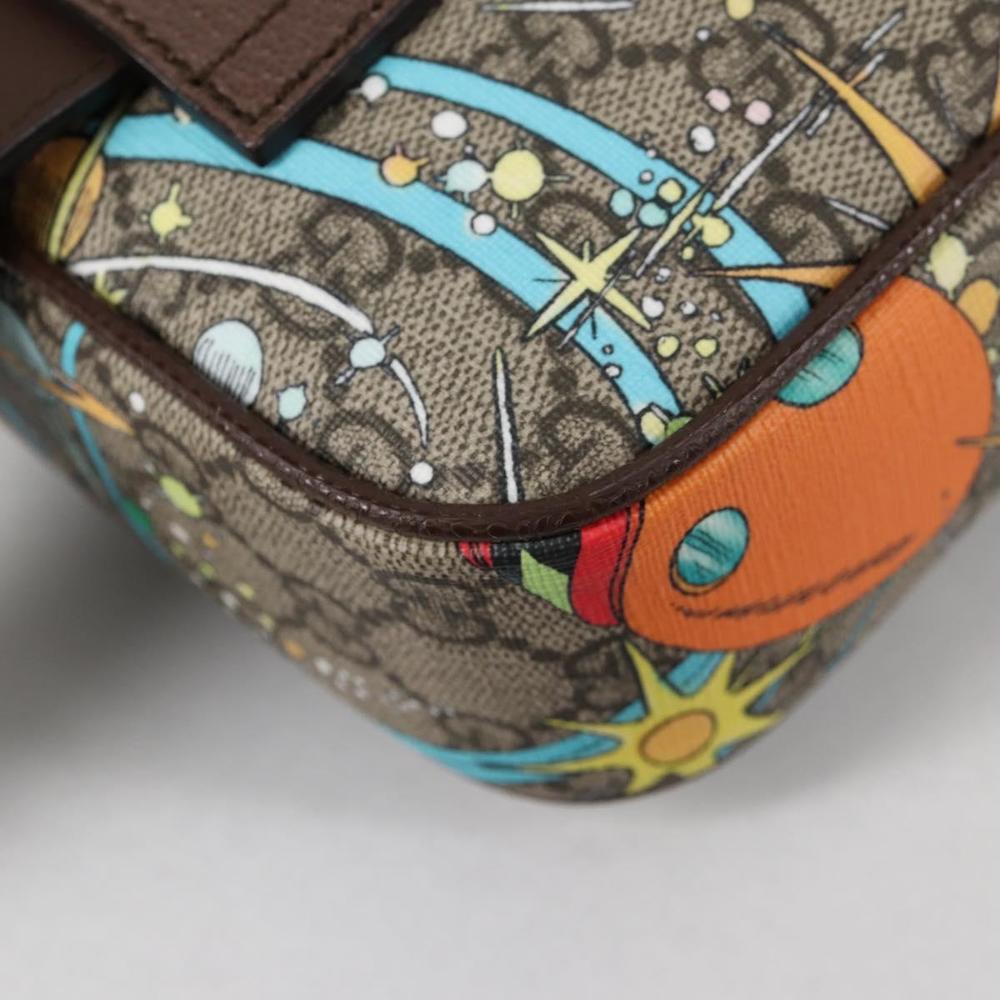 GUCCI GG Supreme Disney Collaboration Waist Bag PVC Beige 602695 Auth 141153M - Picture 16 of 16